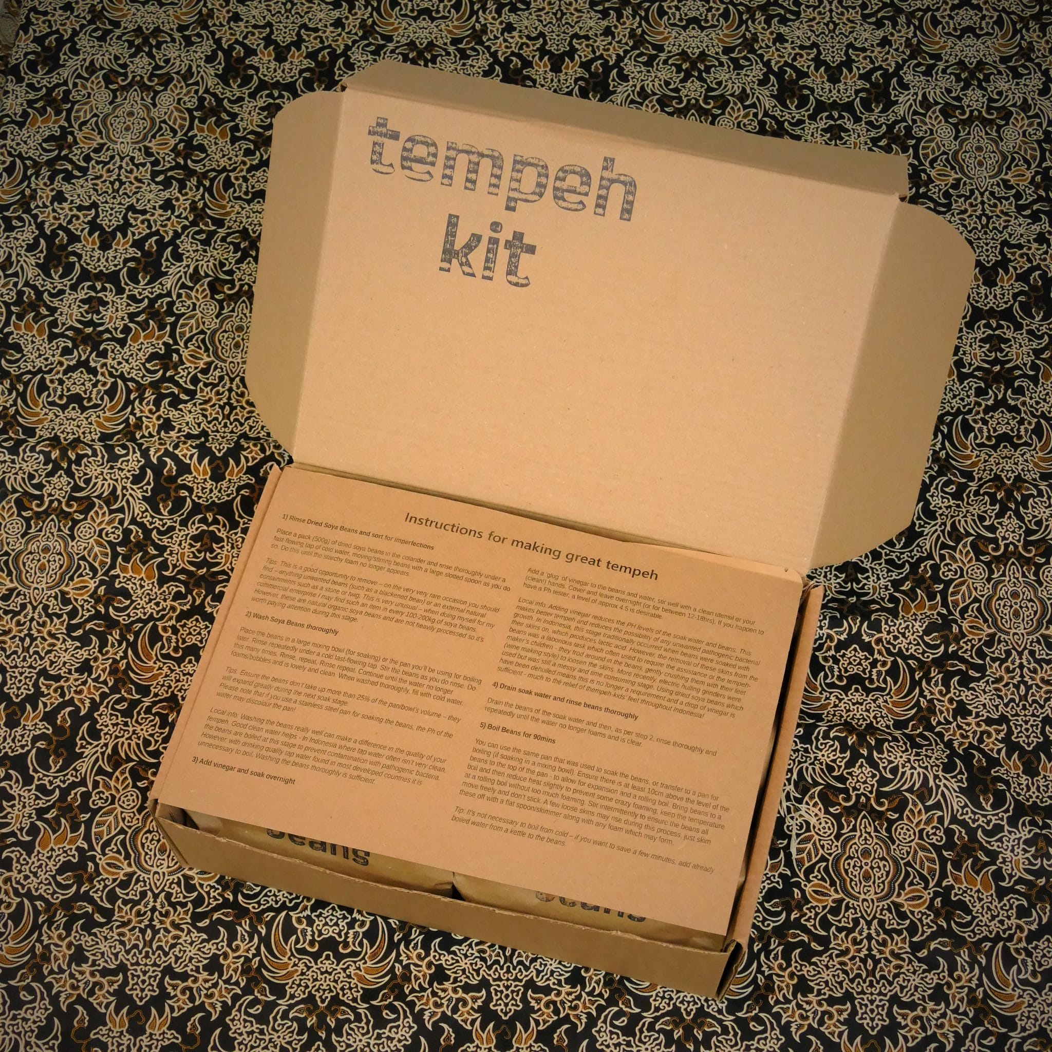 Tempeh Making Kits make organic fresh tempeh at home Buy Britain