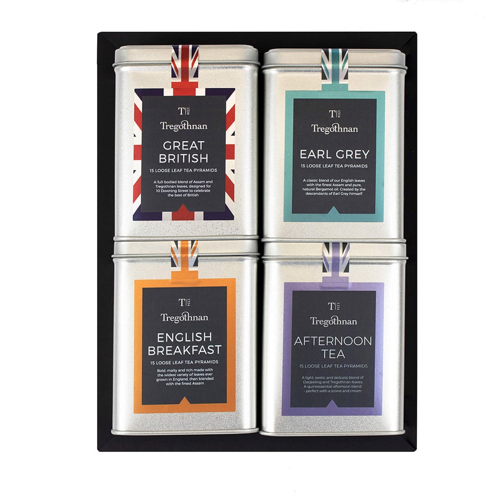 Black Tea Gift Set 60 Pyramid Tea Bags BritishGrown Tea