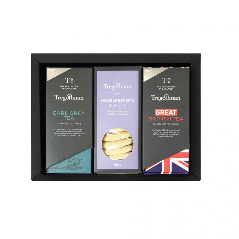 Loose Tea and Biscuits Gift Set BritishGrown Tea Tregothnan Buy