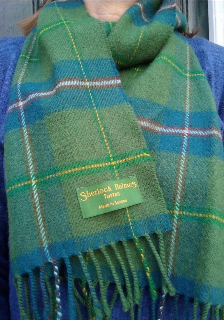 Sherlock Holmes Tartan Lambswool Scarf Buy Britain