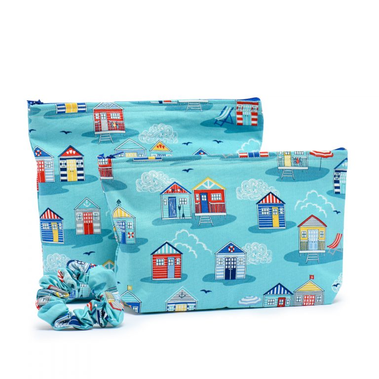 Beach Huts Wash Bag Duo Buy Britain