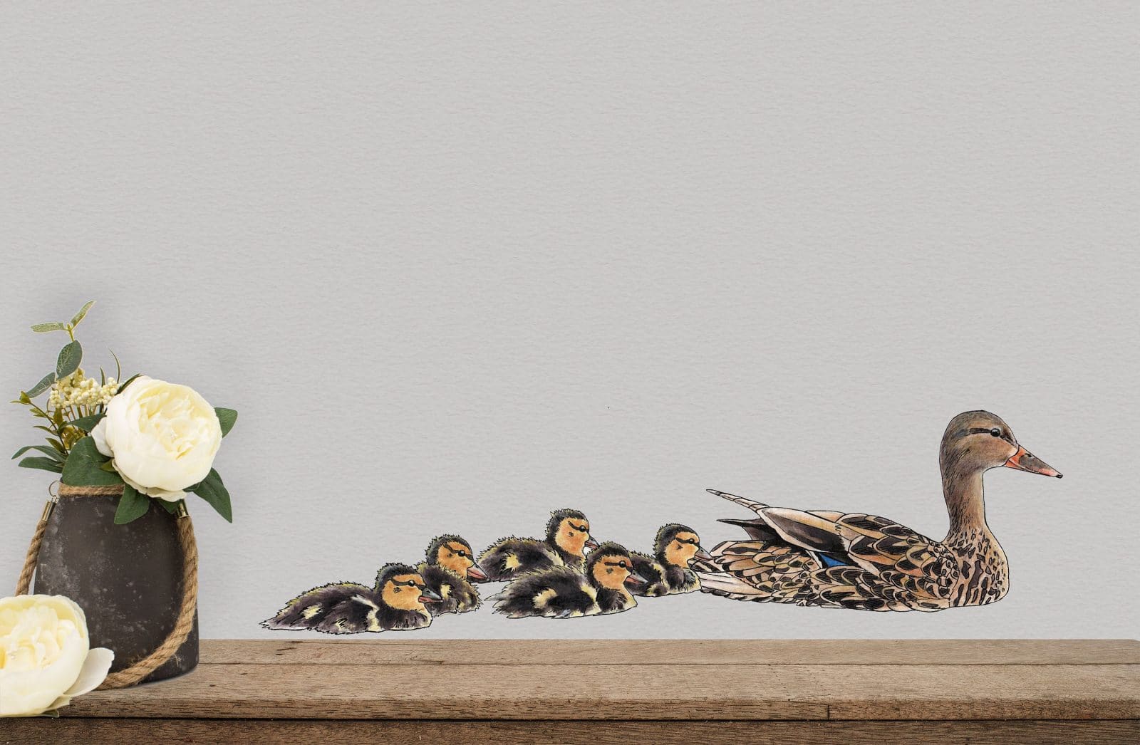 Duck Decal for Wall, Ducks Wall Sticker, Duckling Wall Stickers