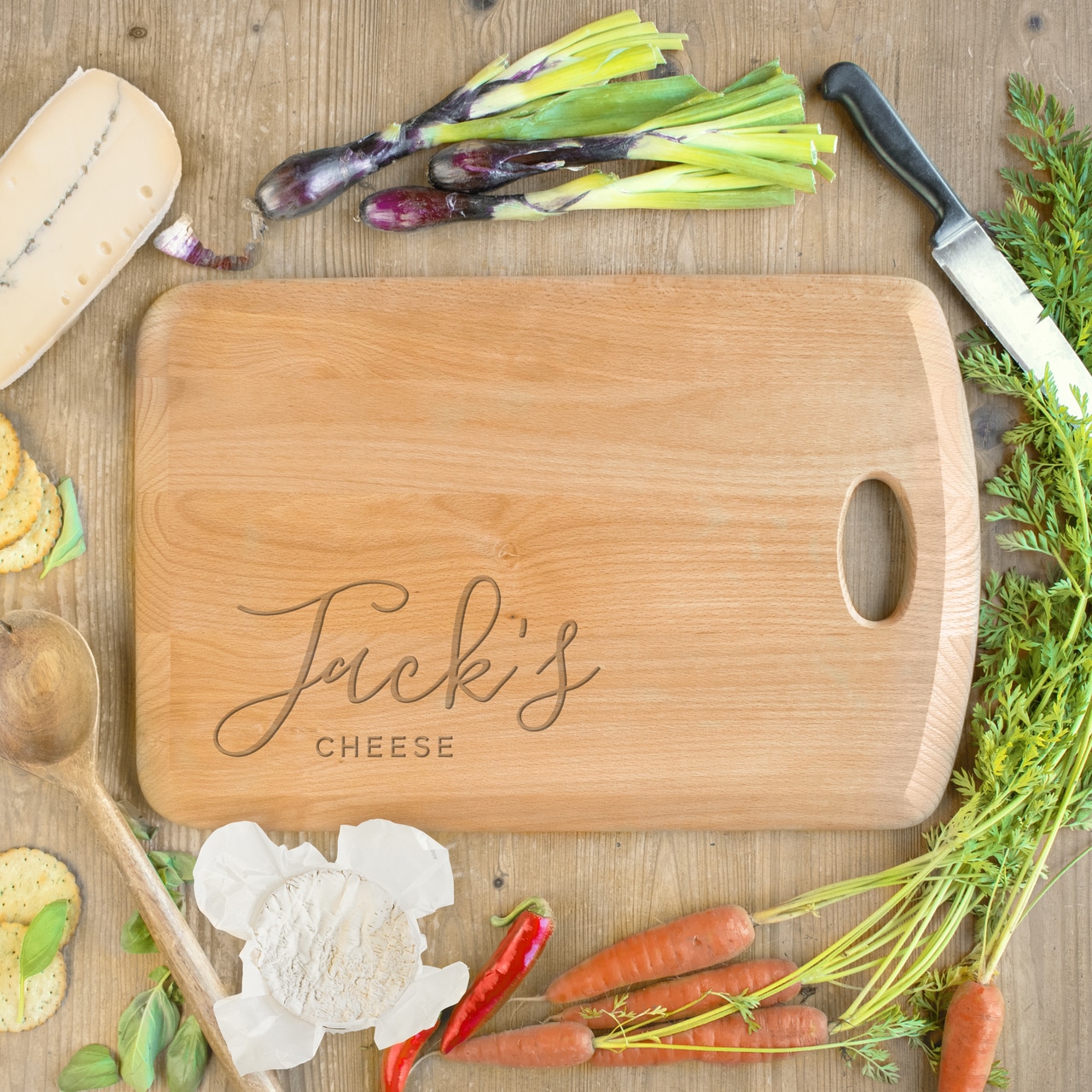 Personalised Script Name Cheeseboard Buy Britain